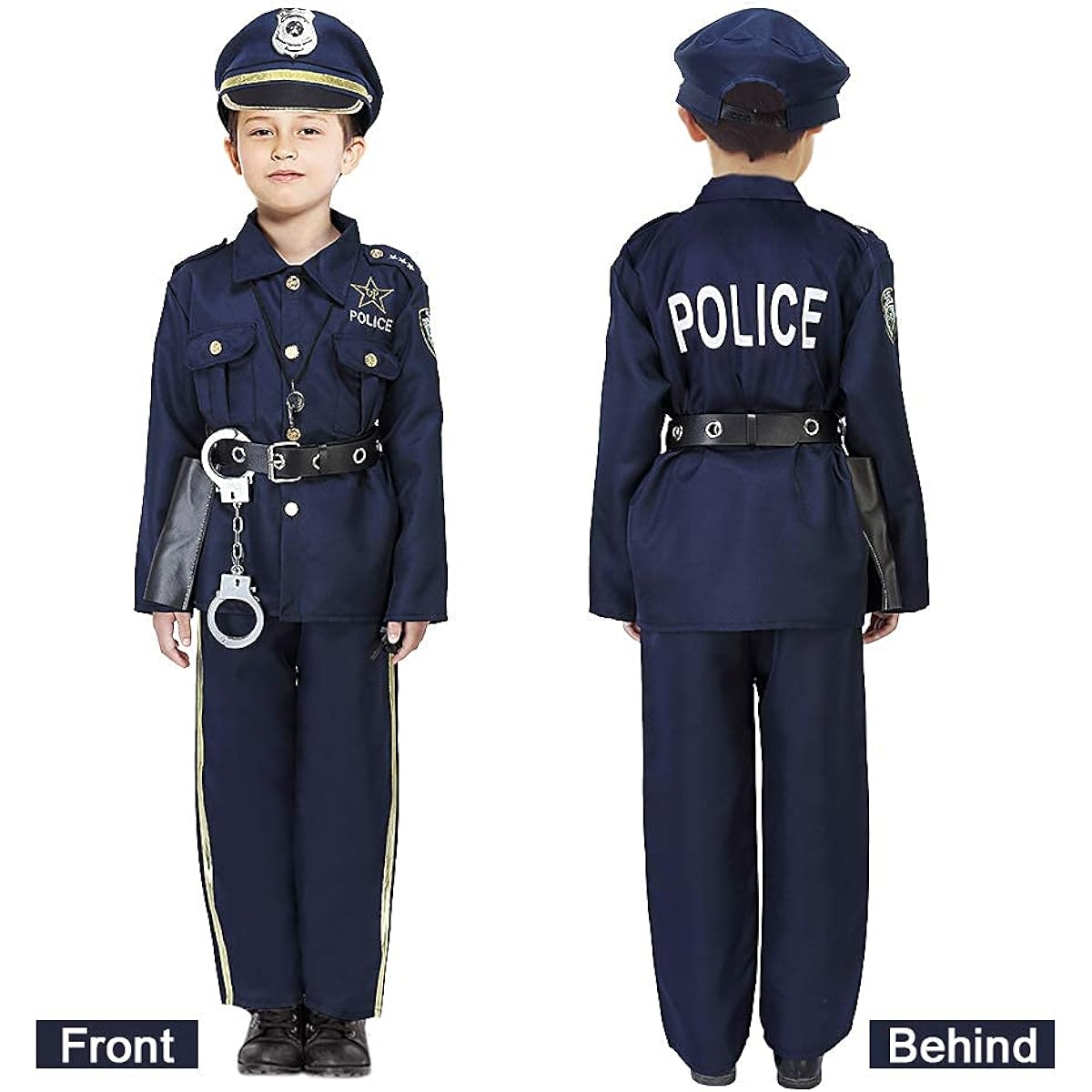 Twister.CK Police Costume for Kids Halloween Police Costume