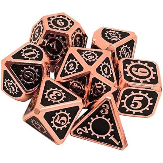 Metal Dice Set 7 D&D Dice Set Ideal for DND dice games such as dungeons and dragons