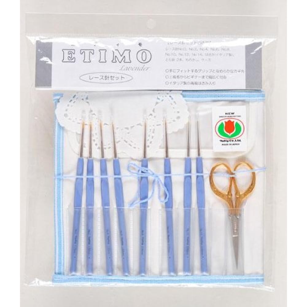 Tulip ETIMO patterned lace needle set premium gold TLG-001