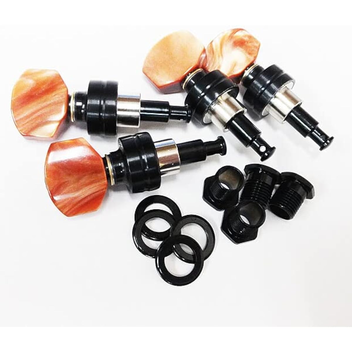 Gotoh Ukulele Tuners GOTOH UPTL UB8 B Black [Brown Button/B/L] [Includes Ebi Original Pick]