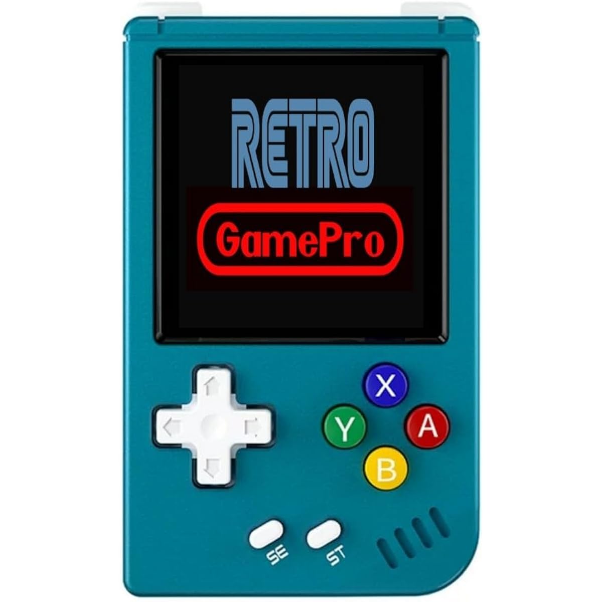 Retro GamePro RG Nano Retro Handheld Game Console Aluminum Alloy CNC Support Clock Music Player Function 1.54'' IPS Screen 64G TF Card 5405 Games (Anbernic RG Nano Blue)