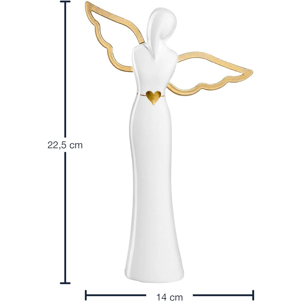 LEONARDO Figure Angel 23cm heart 022192