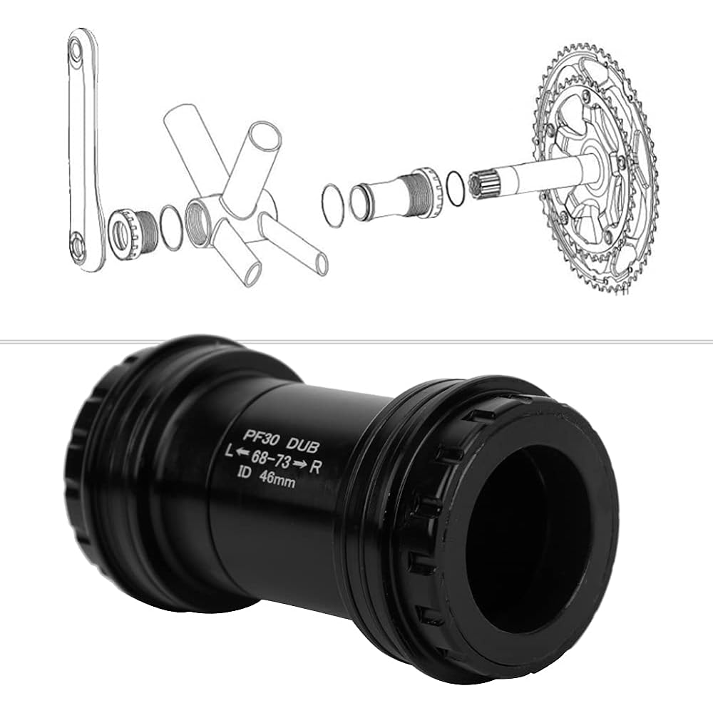 Mountain Bottom Bracket 24mm Mountain Bike Frame Bottom Bracket BB Crankset Bearing (DUB PF30 Road) Screw-in Type Fit Well Approx. 44mm / 1.7inch