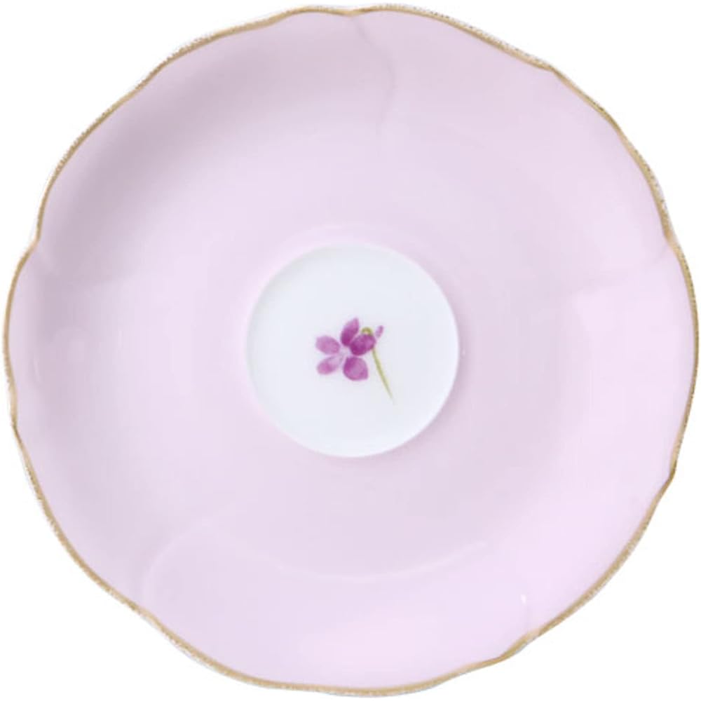Okura Toen <Limited to directly managed stores> Flower Violet Series 3rd "Sakura Violet" Flavored Tea Cup & Saucer 94C/C260-3
