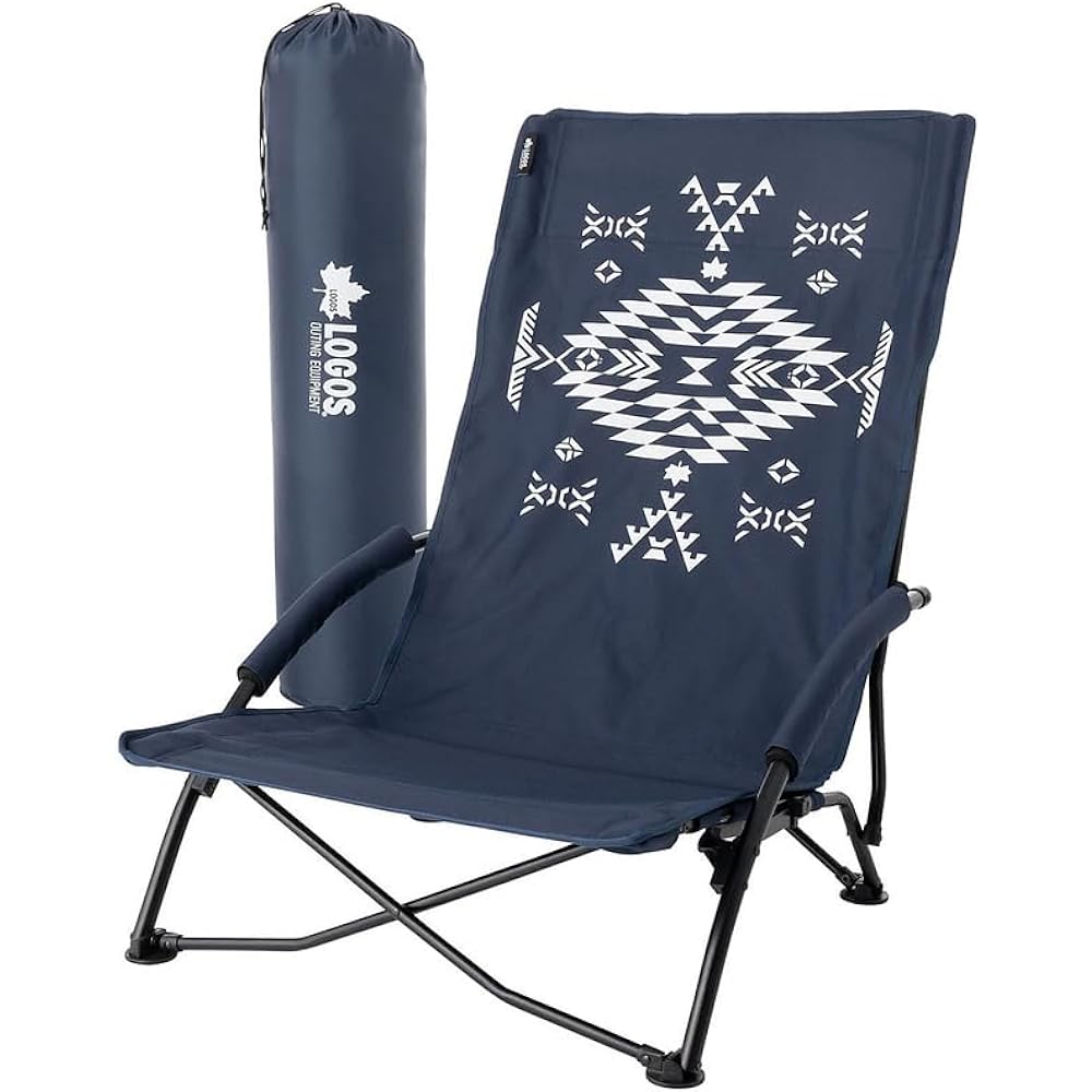 LOGOS King Cross Chair (LOGOS LAND) 73173131 Outdoor Folding Camping Chair with Pocket