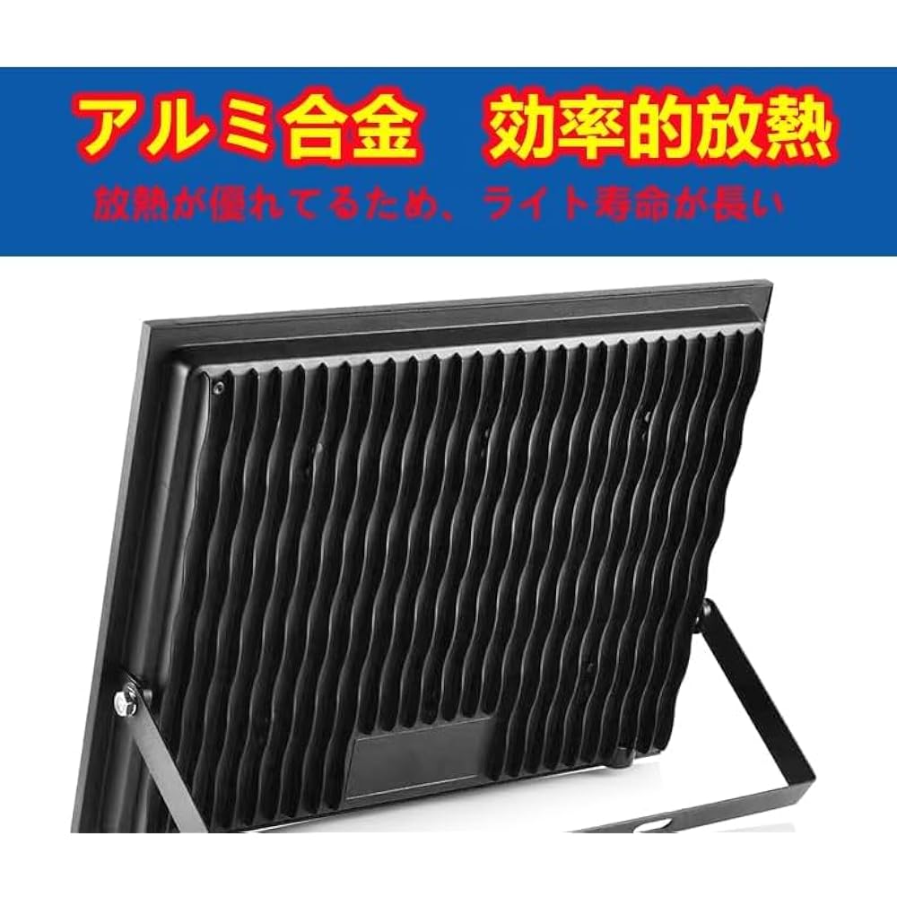 2 LED Floodlight 100W IP66 Waterproof Work Light 15000LM Flood Light Energy Saving High Brightness Grounded Plug PSE Compatible 1.8M Cord Work Light Parking Light Sign Light Factory Warehouse Lighting Gym Garage Light Street Light Daylight Indoor/Outdoor