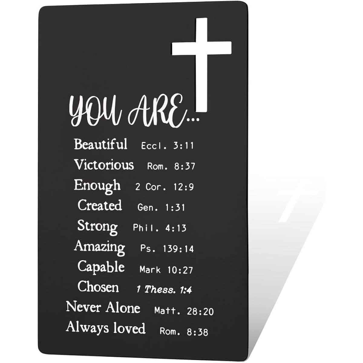 Religious Bible Verse Wallet Insert Card Gift Bible Inspirational Religious Gift for Female Friend Beautiful Motivational Birthday Present for Mother Sister Friend Coworker