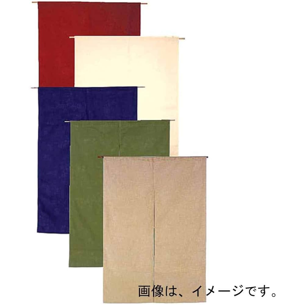 Sanmärchen Noren Plain Green 001-05 Cotton Linen Made in Japan YHV0404