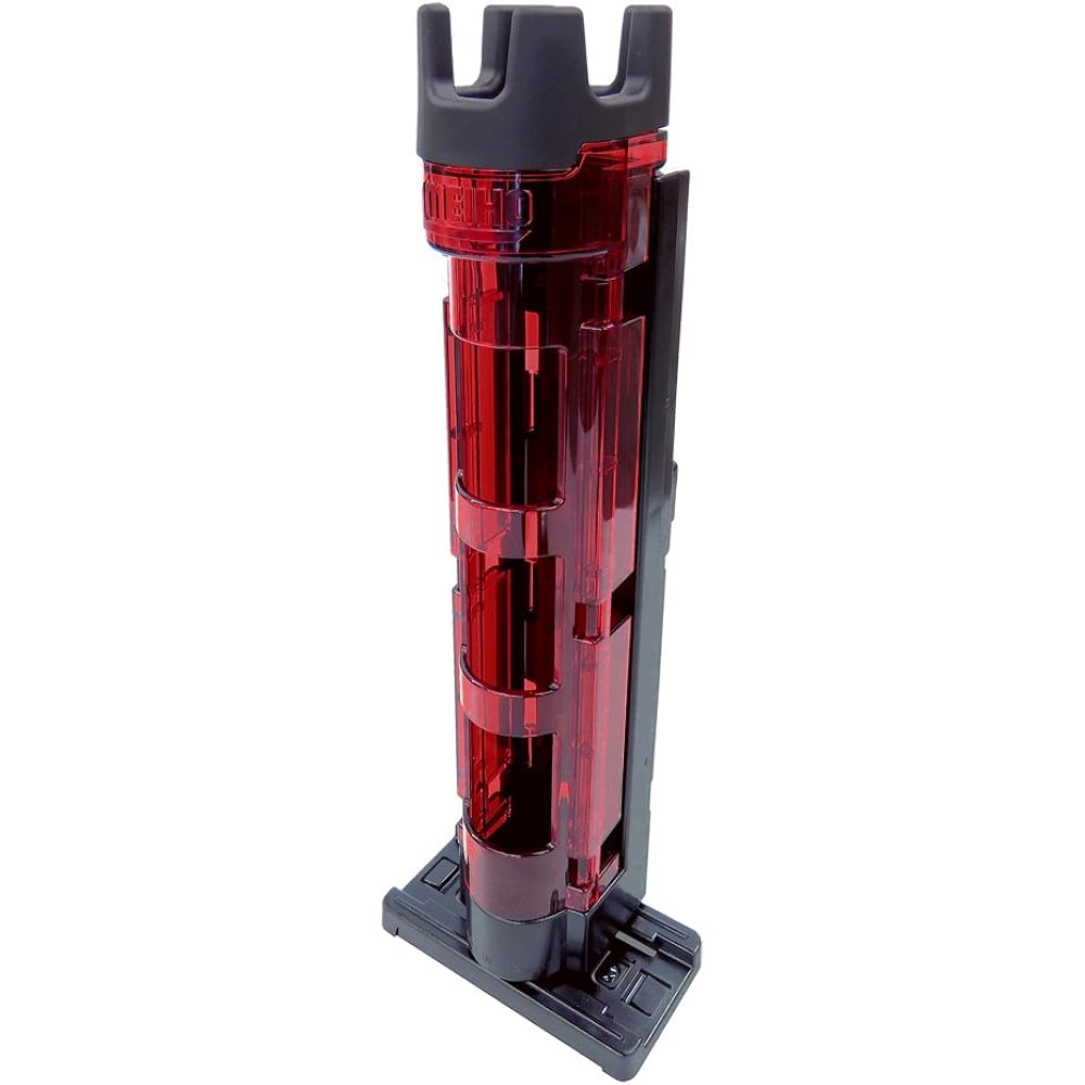 [Set purchase] MEIHO Rod Stand BM-250 Light Clear Red x Black + MEIHO Lure Holder BM Black.
