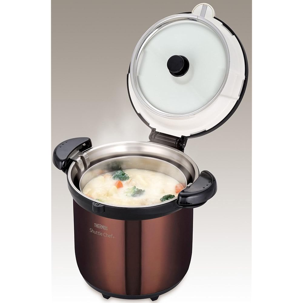 THERMOS Vacuum Insulation Cooker Shuttle Chef 4.5L Clear Brown KBG-4500 CBW