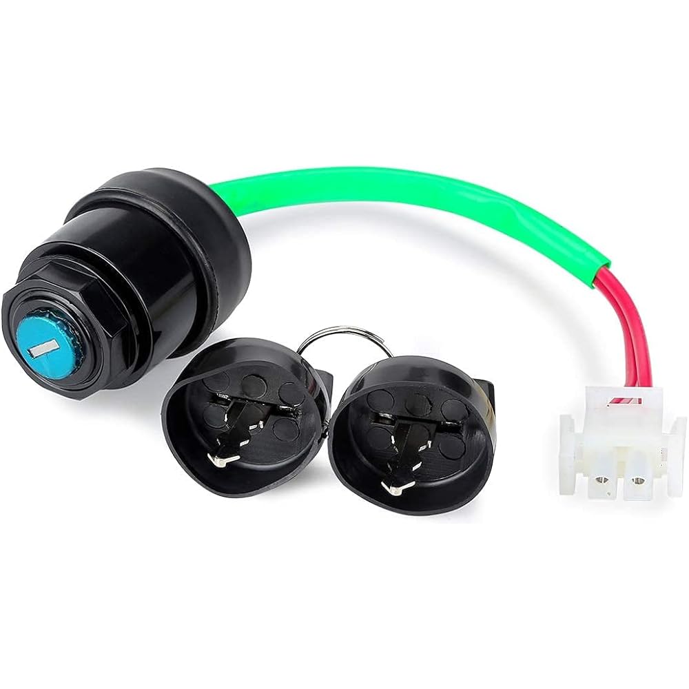 10L0L Golf Cart Ignition Key Switch Yamaha Replacement Part Yamaha Key Switch with Wire Harness for Yamaha Electric 1996-Up G19/G22 OEM JR1-82510-02-00