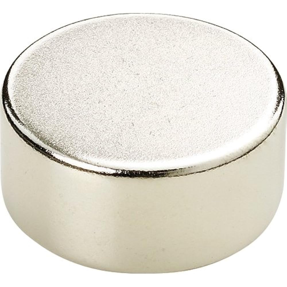 TRUSCO Neodymium Magnet, Outer Diameter 10mm x Hole Diameter 5mm x Thickness 5mm, Pack of 10 TN105RA10P