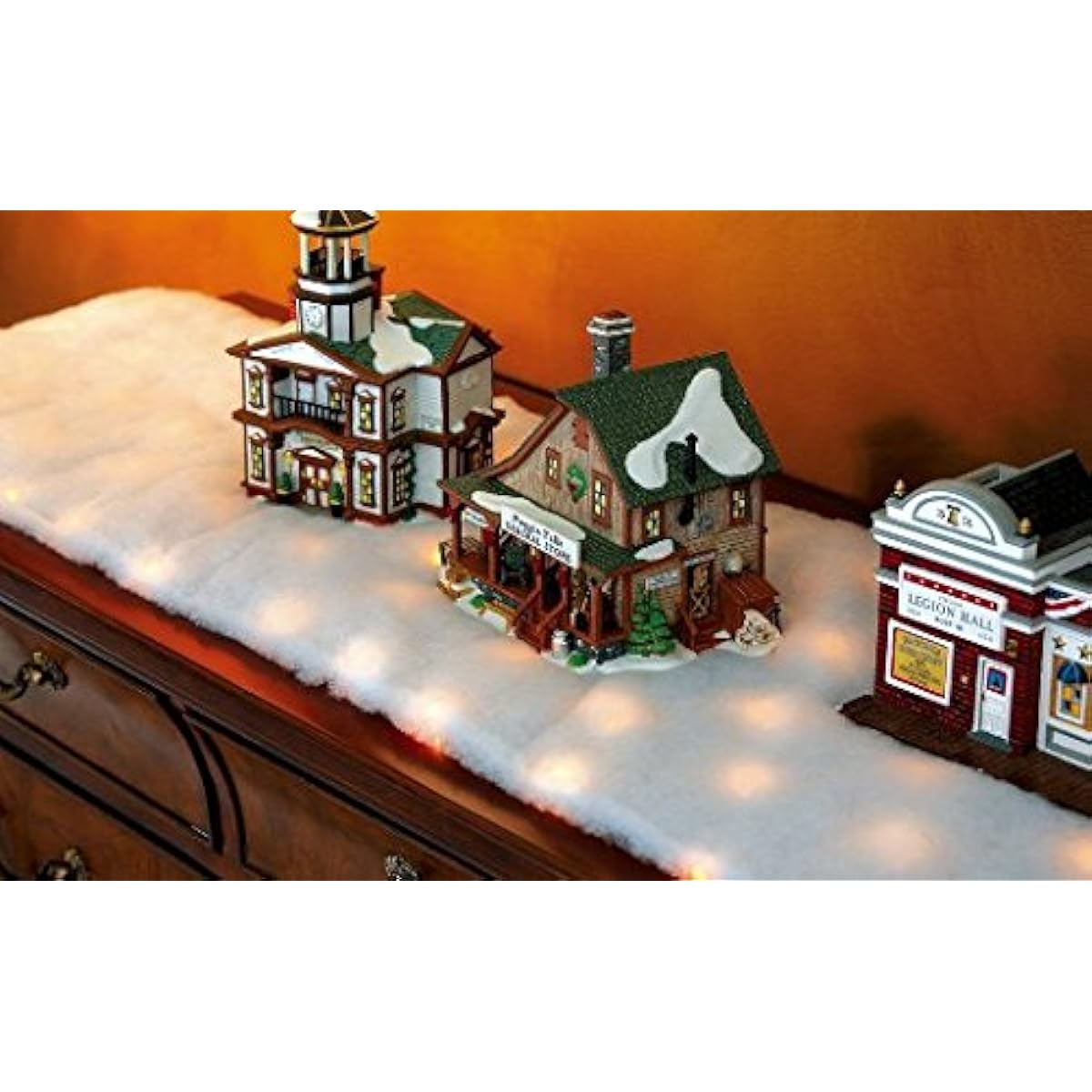 46 1/2" Winter Wonderland LED Lighted Snow Table Runner