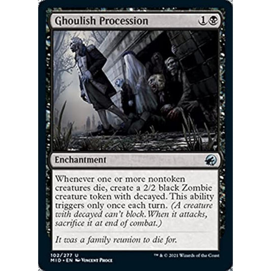 Magic: The Gathering - Ghoulish Procession (102) - Innistrad: Midnight Hunt