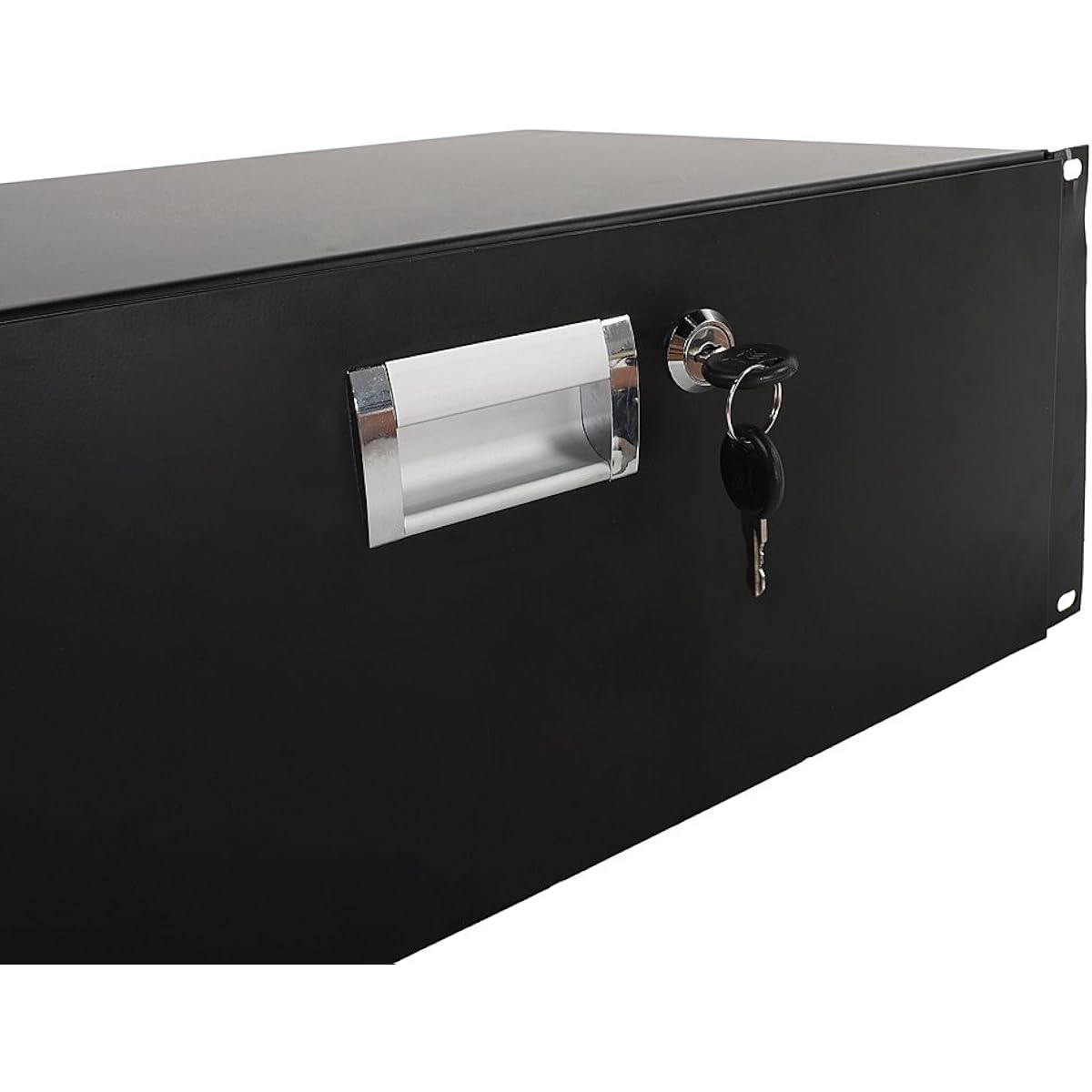 Ktaxon 4u Rack Drawer DJ Lock Drawer with Key, Durable Material, Safety Design, Wide Range of Applications (Black)