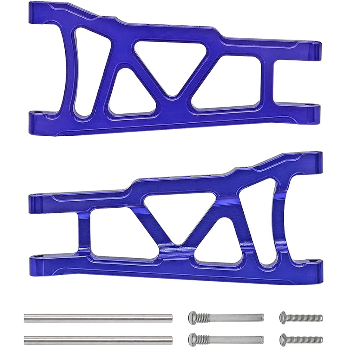 4pcs Front & Rear Aluminum Suspension A-Arms Replacement for 3655x RC Traxxas 1/10 Slash Standard 4x4 4WD Rally XO-1 Optional Hop-Up