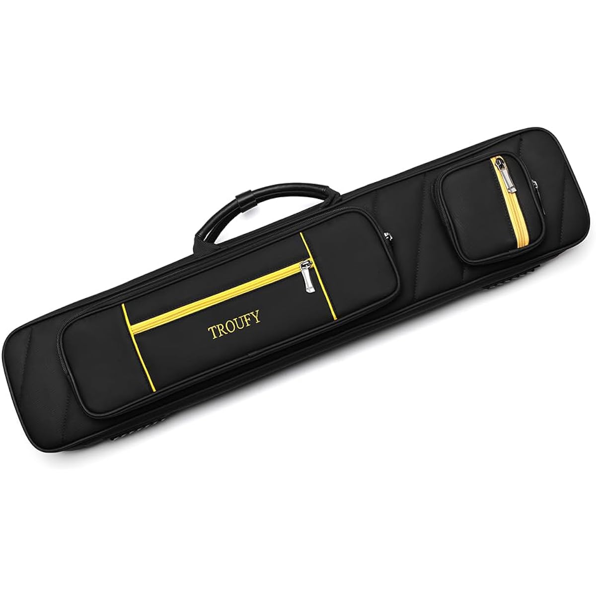 TROUFY Pool Cue Case Large Capacity 4x8/4x4 with Backpack Straps for 4 Butts and 8 Shafts/4B4S Billiard Cue Sticks