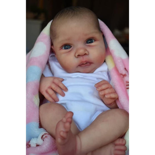 Anano Reborn Baby Doll Soft Baby Toddler 24" (Miley White 20")