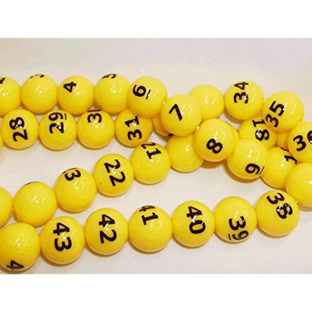 Printing [Numbered lottery balls, yellow (401-450), set of 50] Garapon lottery machines, lottery balls for lottery machines, lottery balls for Garapon lottery machines, lottery balls for Garagara lottery machines, Japan VCS Co., Ltd. nationwide