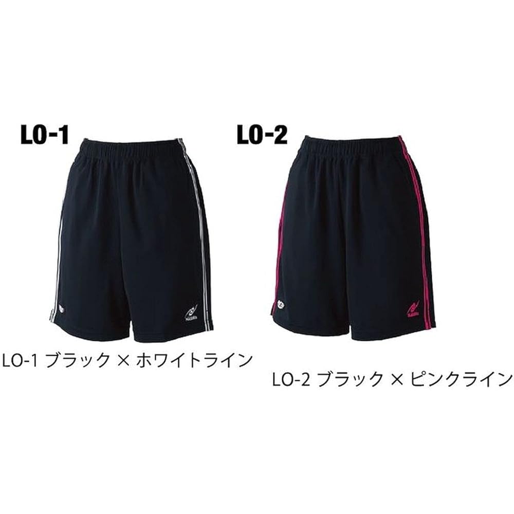 Nittaku Longe Shorts Black x Pink Line NW-2497 LO2