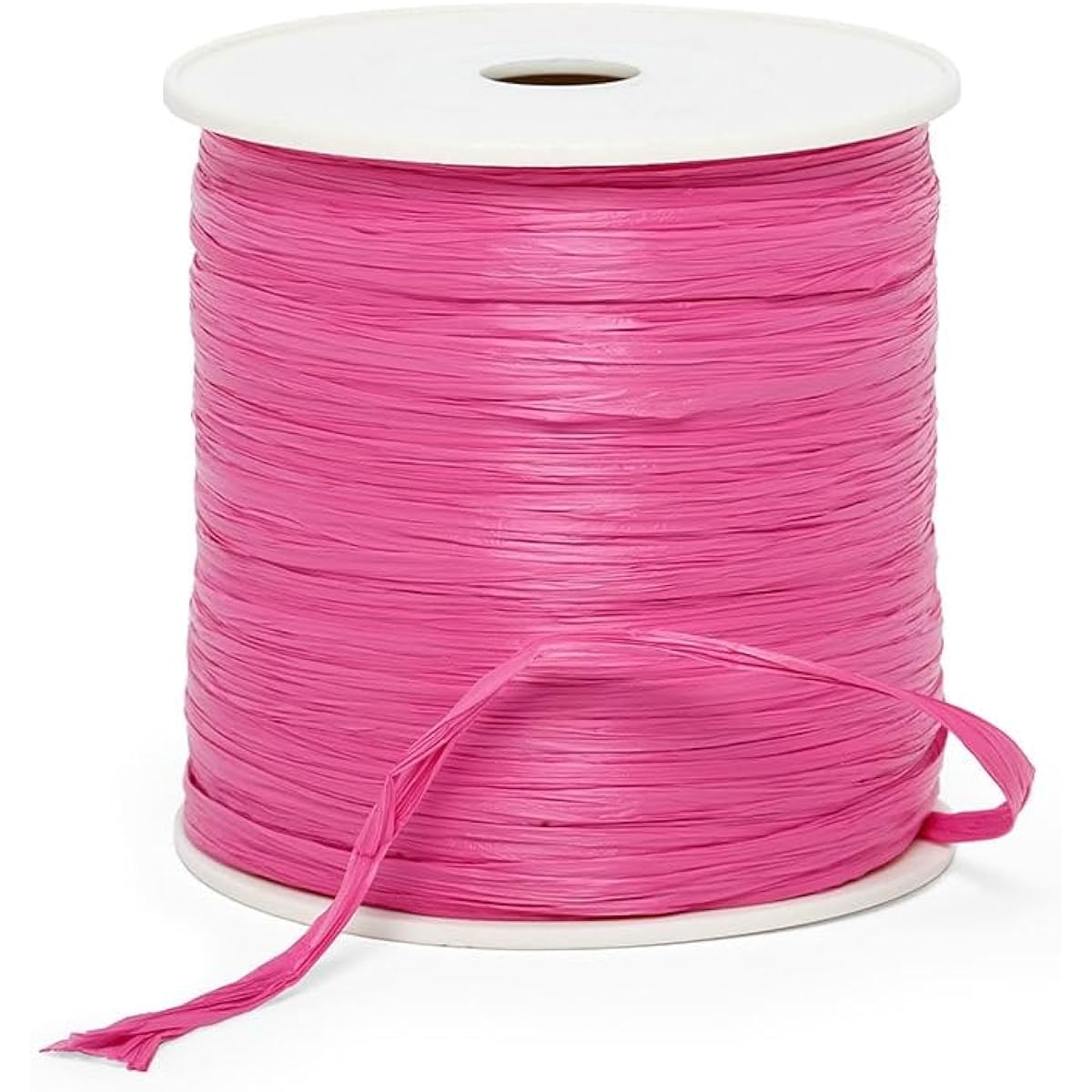 Pastel Pink Matte Raffia Ribbon 1/4" x 100 yards