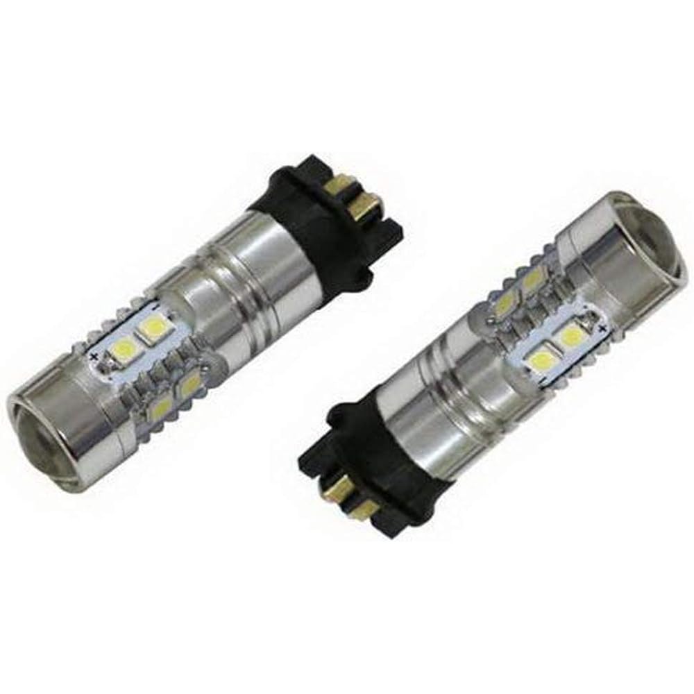 iJDMTOY (2) Xenon White Error Free PW24W LED Replacement Bulb Compatible with Volkswagen MK7 Golf GTI; BMW: F30 3 Series 320i 328i 335i Daytime Running Light (DRL)