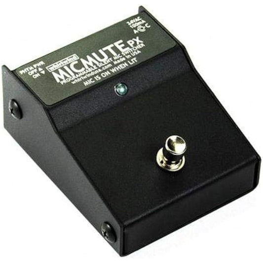 Whirlwind Micmute Foot Pedal Microphone Mute Box 48 Volt Phantom Power