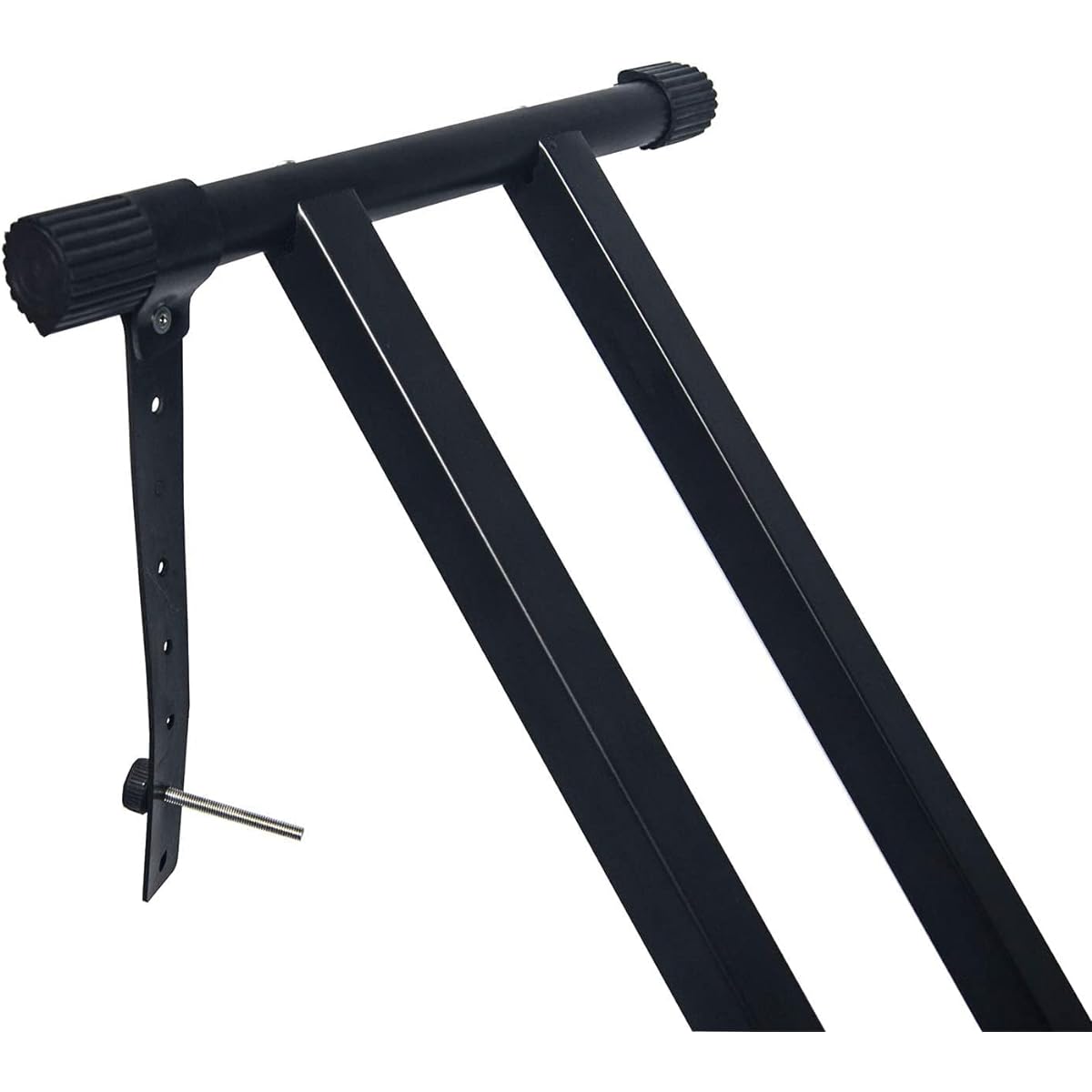 Techtest Adjustable Piano Stand X Type Adjustable Keyboard Stand with Dual Brace Support Legs Lock Strap