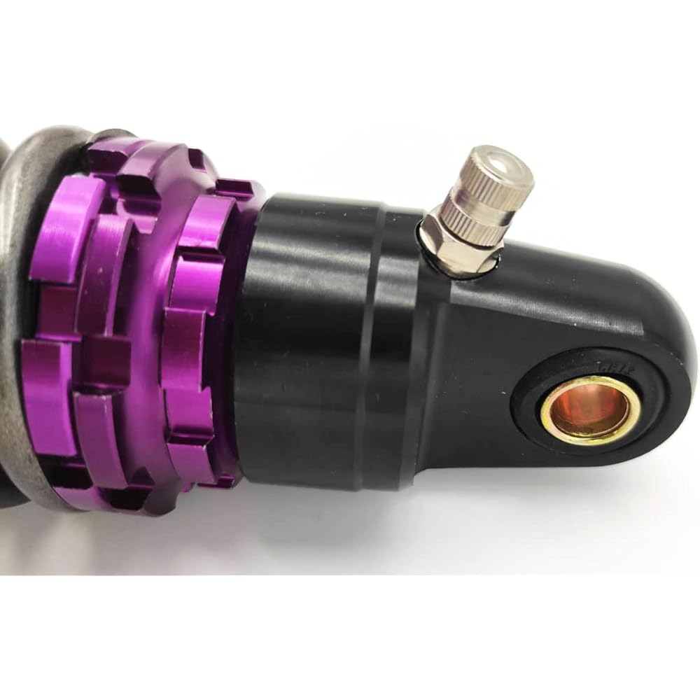 FKS Rear Shock Suspension Scooter Moped 50cc Jog Vino with Collar Rear Shock Suspension 1 Piece (Gray/Purple)