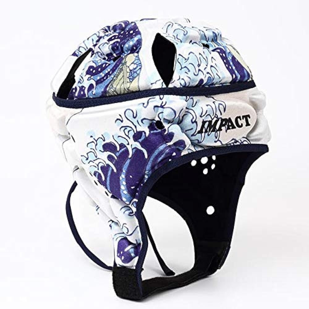 [Impact] Rugby Head Cap Japanese Pattern Hokusai