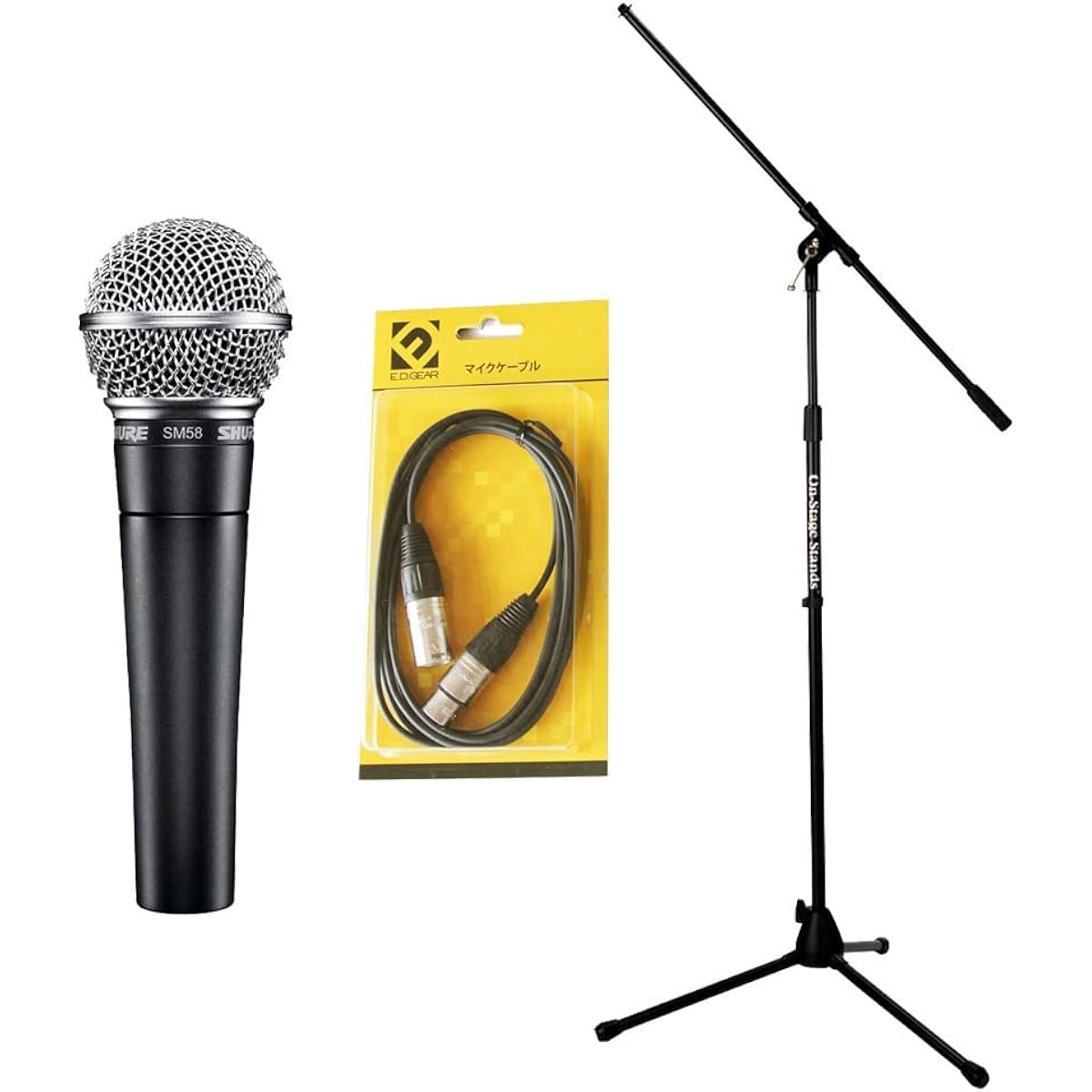 SHURE SM58LCE Mini Concert Dynamic Microphone Set (Microphone + Cable + Stand) 3-piece Set Shure