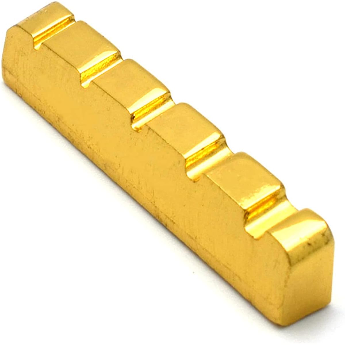 Brass Nut 5 String Slotted 45x6mm Electric Guitar BASS New Parts