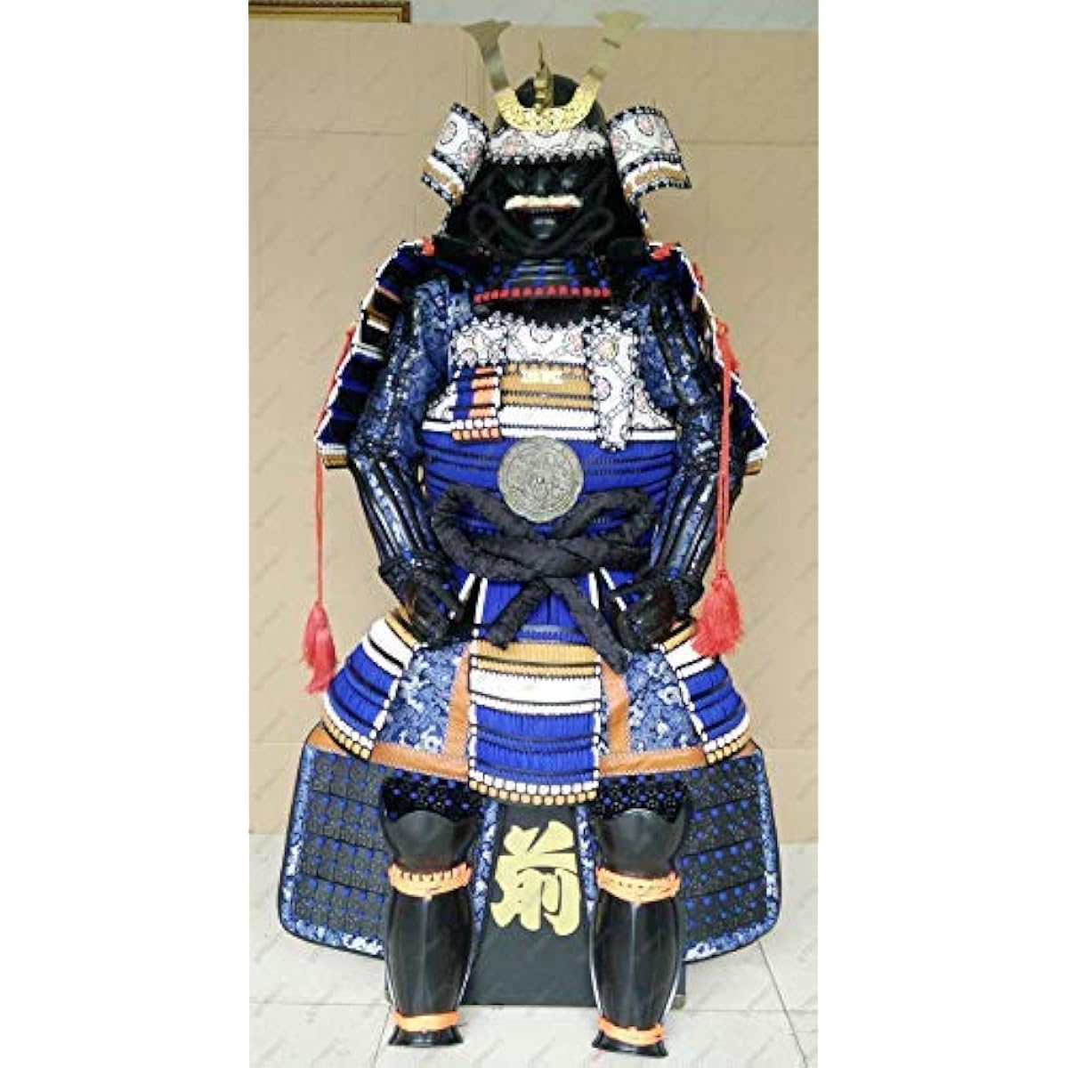 [ARMORJ YUANJIA] Wearable Armor Suit Samurai Iron Black Blue Lace Dragon O23