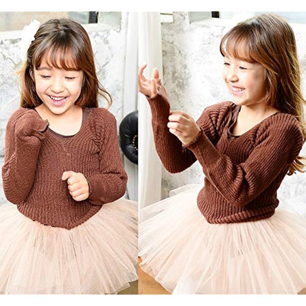 Manana ma19 Cachecoeur Sweater Ballet Kids Junior Girls Adults Warm-up Thermal Wear