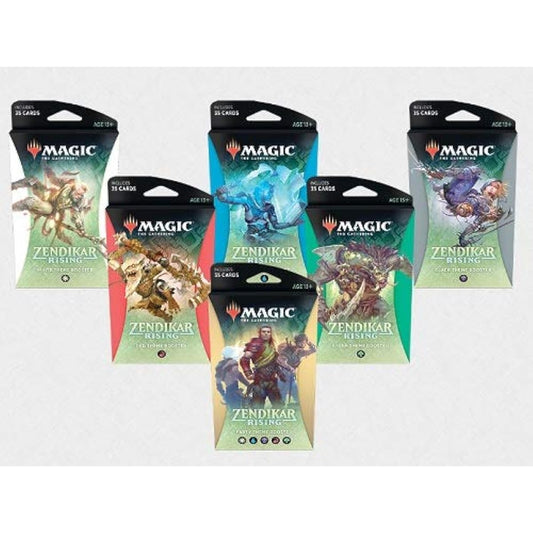 MTG Magic The Gathering Zendikar Rising Jumbo Theme Booster Pack, 6 types