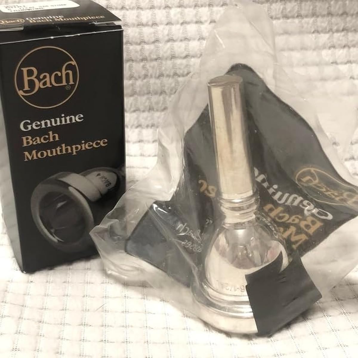 ・ Bach Trombone mouthpiece, thin tube, 6HAL, silver plated