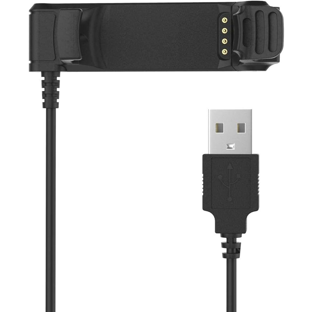 BUTEFO Garmin Charging Cable for GARMIN Garmin Charging Cable Garmin Charger Charging Cable Charging Cradle For ForeAthlete/Forerunner 220J/220 Black