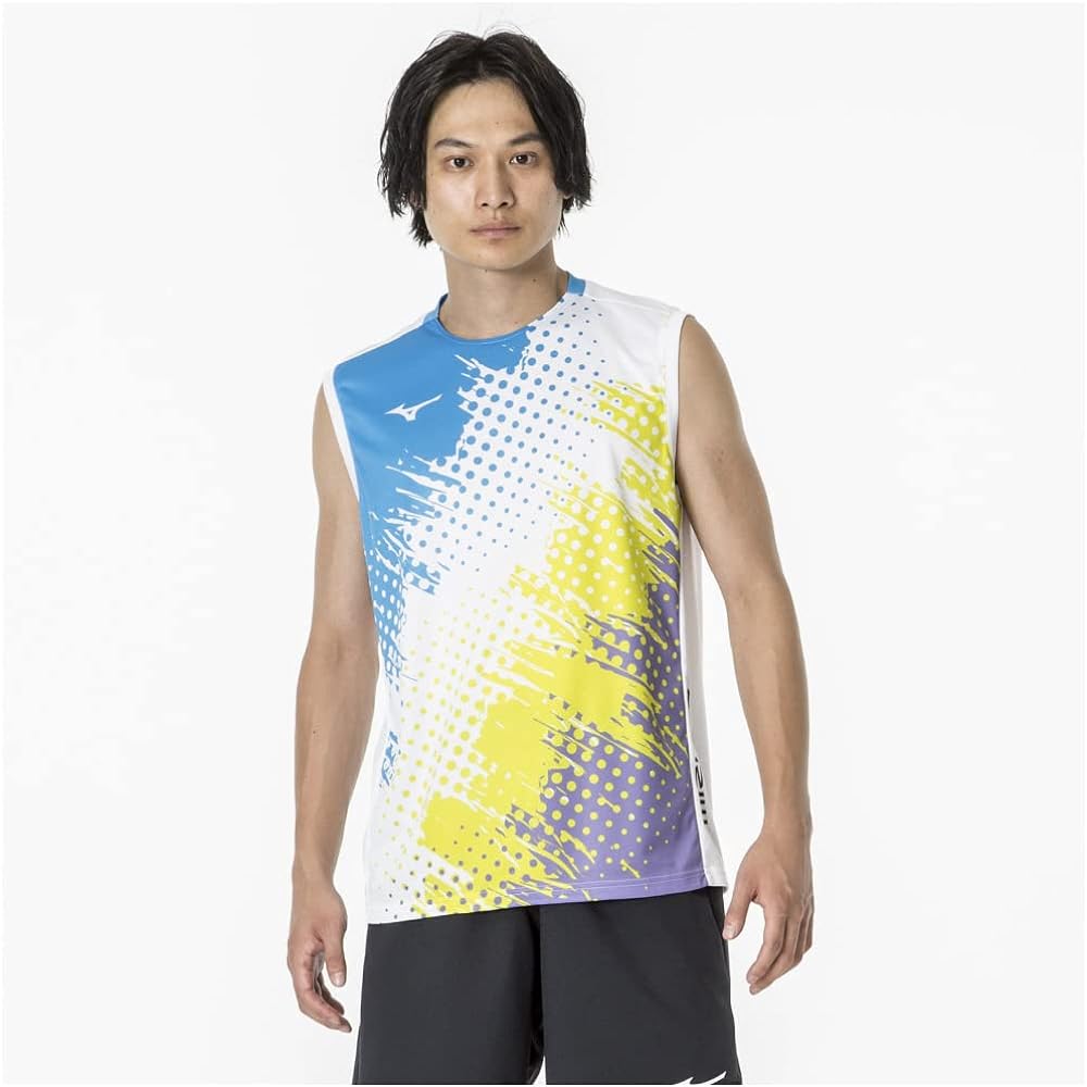 [Mizuno] Tennis Wear Practice Shirt Sleeveless Sweat Absorbent Quick Drying 62JAA045