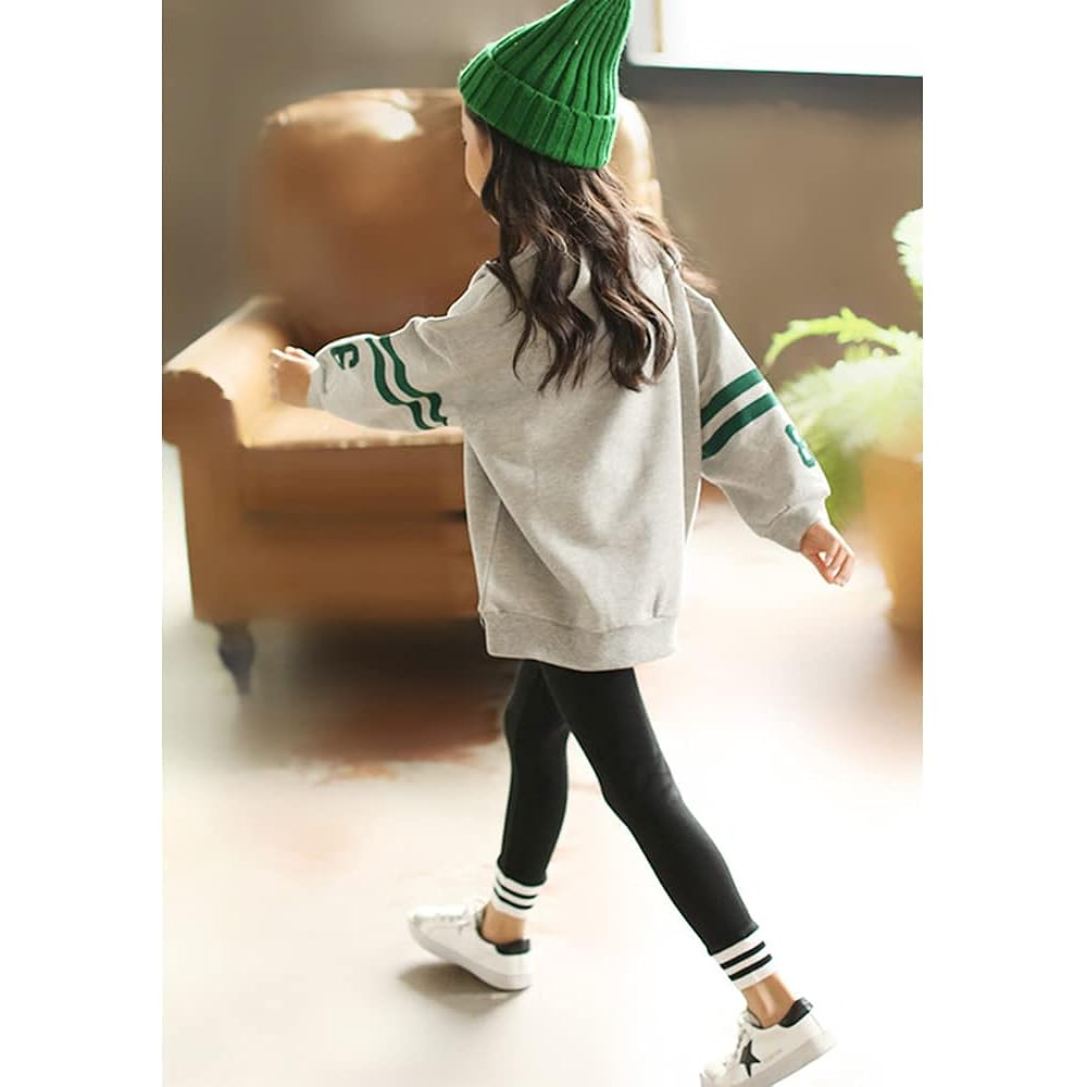 [Rolanko] Children's Clothing, Girls' Setup, Sweatshirt, Kids, Top and Bottom Set, Jersey, Girls' Sportswear, Korean Style, Stylish, 130-160cm
