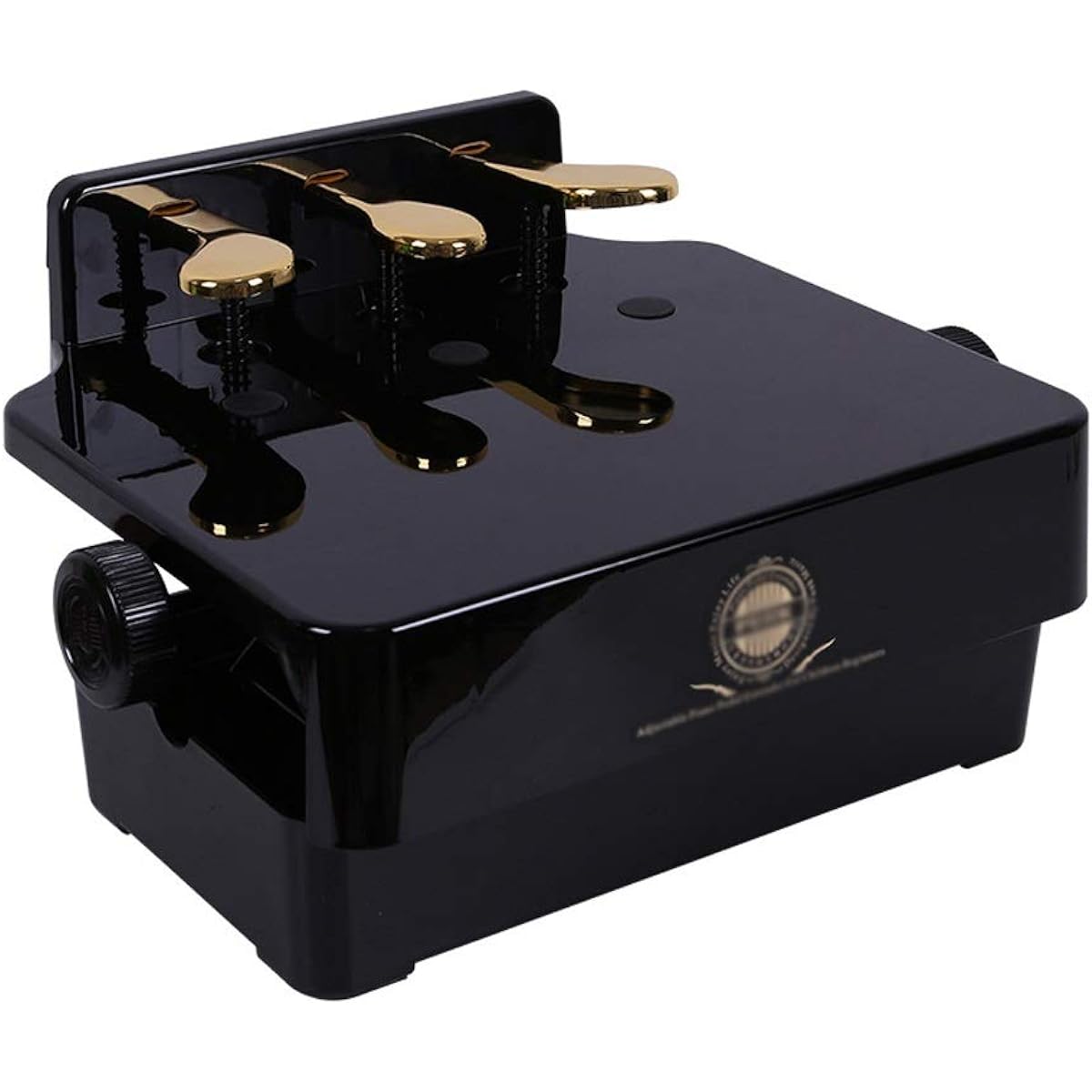 Piano Auxiliary Pedal Children's Piano Auxiliary Pedal Piano Lifting Pedal Footstool Lifting Universal Piano Pedal (Color: Black, Size: 38x28cm)