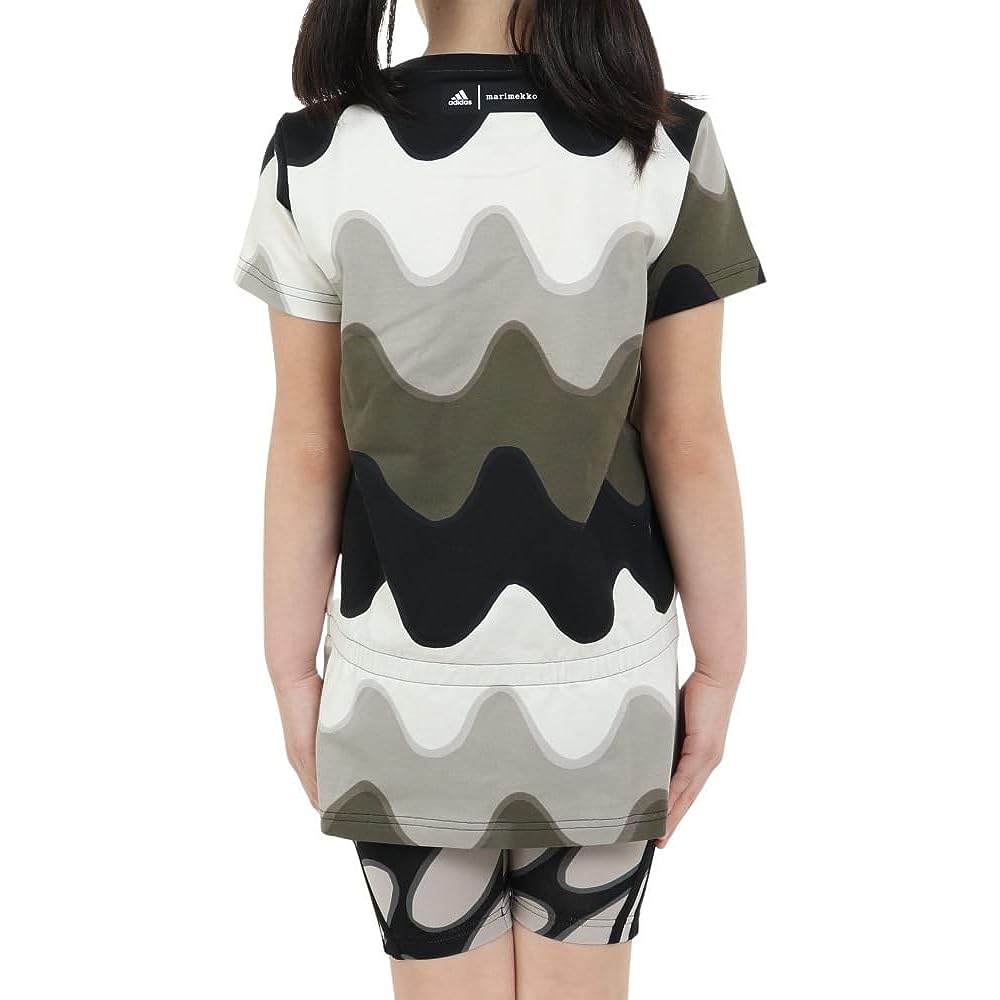 [Adidas] Top and Bottom Set Kids Marimekko All Over Print Cotton Set ECH25