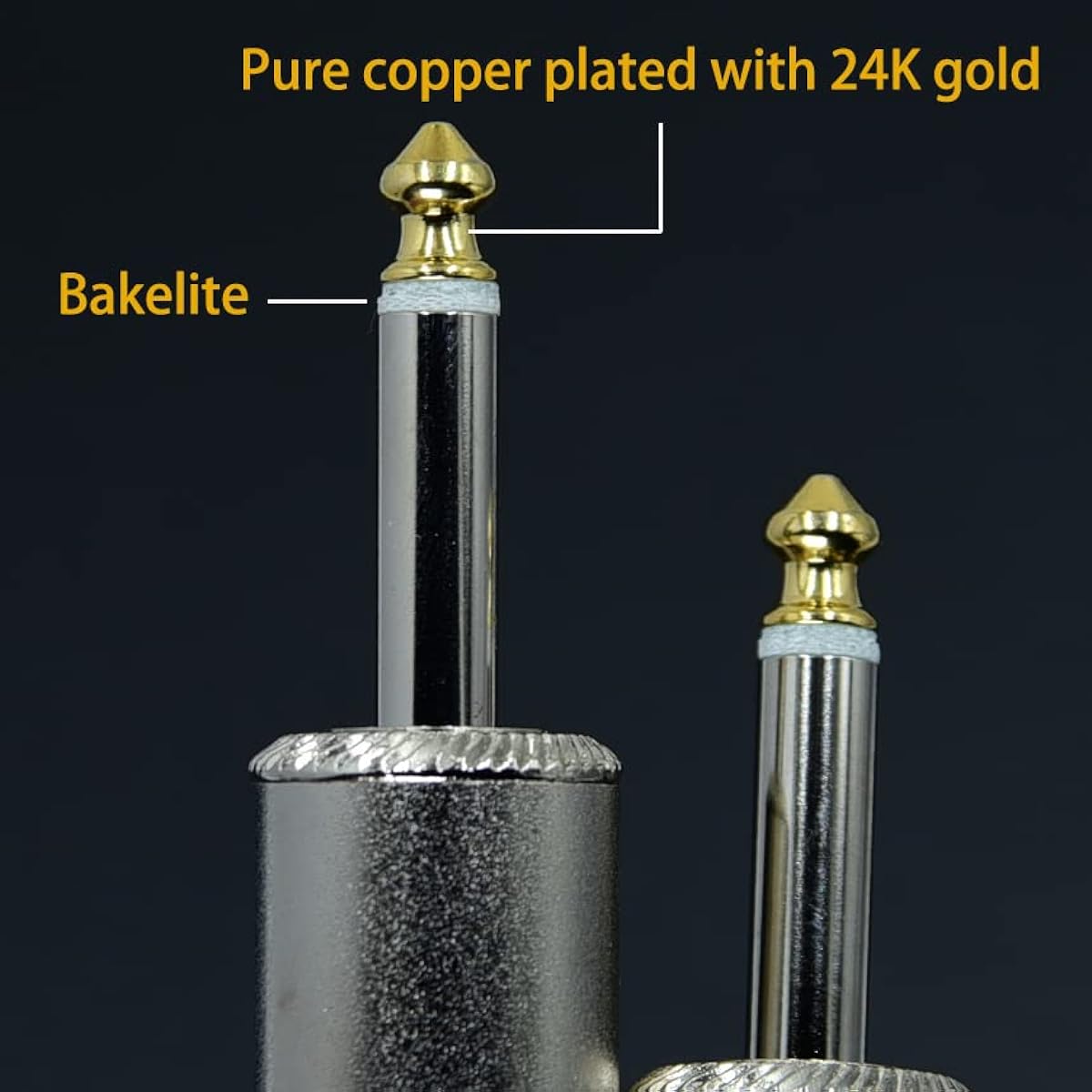 2 Pieces 12awg Speakon to 1/4" TS 1/4" Mono Gold Plated 6.35mm Adapter Speaker Cable PA Jack Pair Male Audio Port Plug Amplifier Connection DJ Amplifier Heavy Duty Bossina Cord Wire Feet (10 Feet) Feet