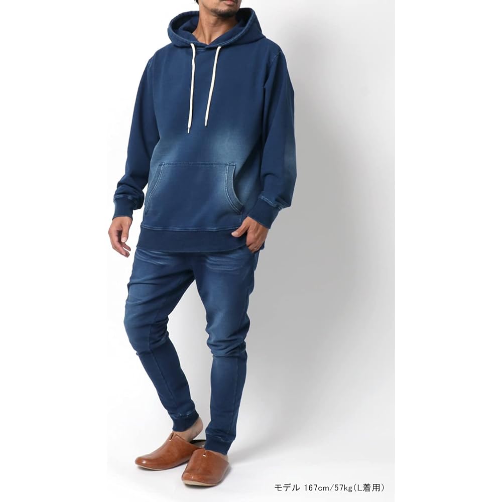 [Soleil Doll] Room Wear Top and Bottom Setup Men's Summer Parka Jogger Pants Cut Denim Long Sleeve