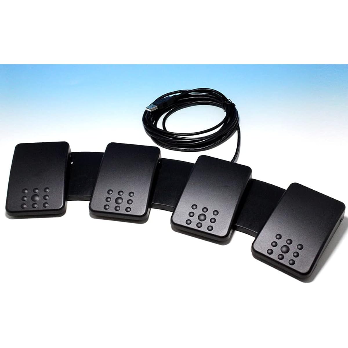 EDIKUN Foot Switch [FS2P4] 4 Pedal Made in Japan Japanese Compatible USB Keyboard and Mouse Signal Output EDIKUN Foot Switch