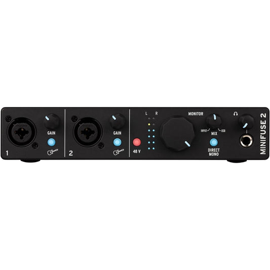 Arturia Music Production Software Included Dual Audio & MIDI Interface MiniFuse 2 Black
