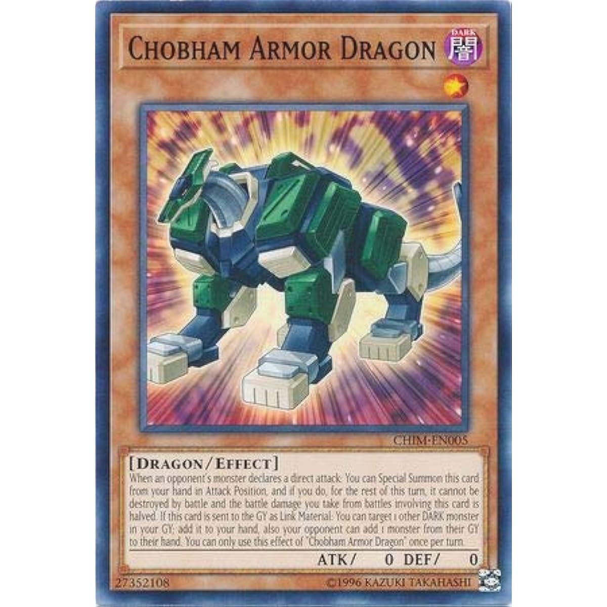 Chobham Armor Dragon - CHIM-EN005 - Common - Unlimited Edition