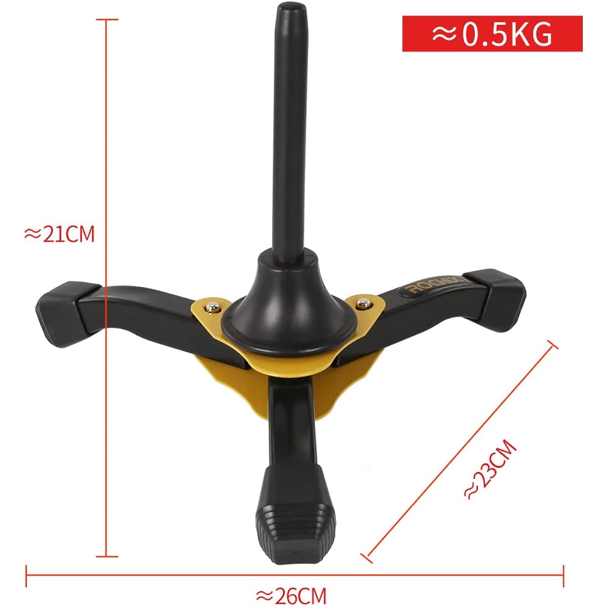 ROCHIX 1890 Foldable Portable Clarinet Stand/Flute Stand/Oboe Stand, Tripod Holder Stand