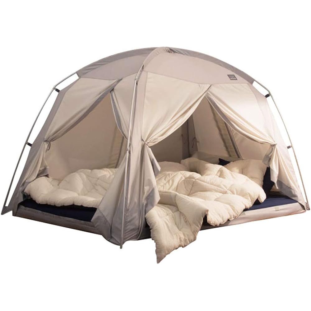 Hay fever house dust countermeasure Tasumi Indoor Tent Signature 4door S size IDOOGEN Official importer Cotton texture Washable Easy Compact Storage Indoor