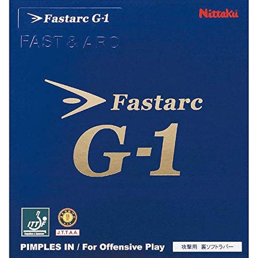 Nittaku Table Tennis Rubber Fastaku G-1 NR8702 Red (20) 4 & Table Tennis Rubber Fastaku C-1 NR8706 Black Thick [Set Purchase]