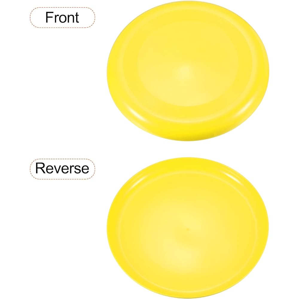 PATIKIL 23 cm Flying Discs 10 Pieces Outdoor Play Training Colorful Soft Flyer Discs for Beach Lawn Park Camping Game Yellow/Blue/Green/Red/White